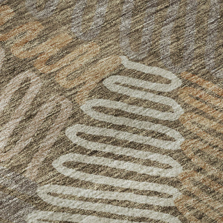 Piper Looms Mayfield Floral AMF904 Brown Machine Washable Area Rug Swatch Image