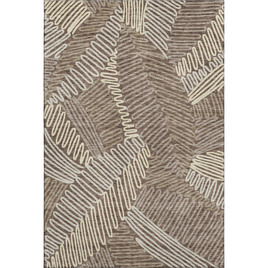 Piper Looms Mayfield Floral AMF904 Chocolate Machine Washable Area Rug main image