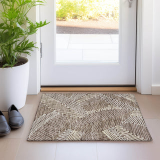 Piper Looms Mayfield Floral AMF904 Chocolate Machine Washable Area Rug Scatter Lifestyle Image Feature