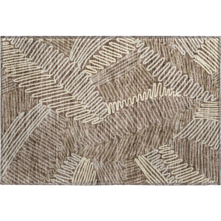 Piper Looms Mayfield Floral AMF904 Chocolate Machine Washable Area Rug Scatter Main Image