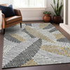 Piper Looms Mayfield Floral AMF904 Gray Machine Washable Area Rug Lifestyle Image Feature