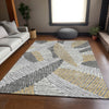 Piper Looms Mayfield Floral AMF904 Gray Machine Washable Area Rug Lifestyle Image Feature