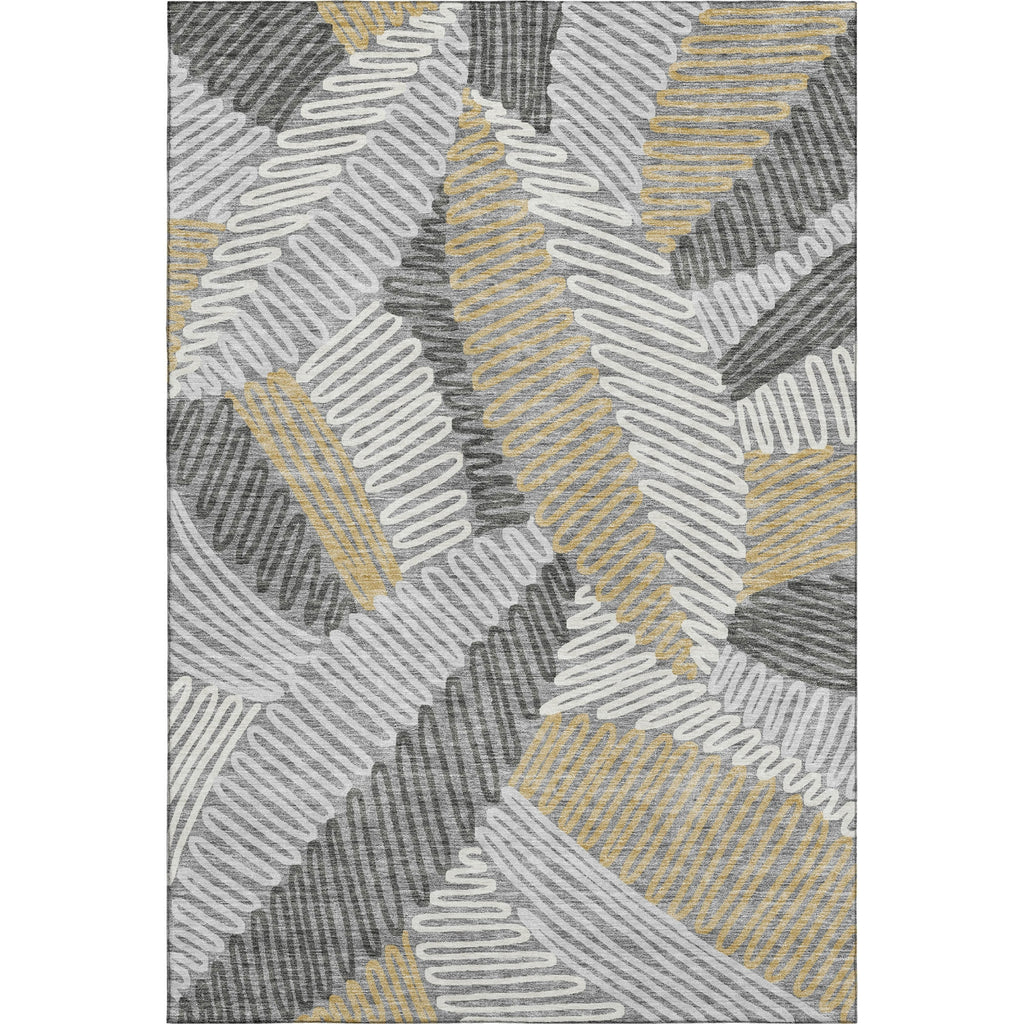 Piper Looms Mayfield Floral AMF904 Gray Machine Washable Area Rug main image