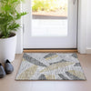 Piper Looms Mayfield Floral AMF904 Gray Machine Washable Area Rug Scatter Lifestyle Image Feature
