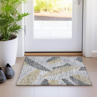 Piper Looms Mayfield Floral AMF904 Gray Machine Washable Area Rug Scatter Lifestyle Image Feature