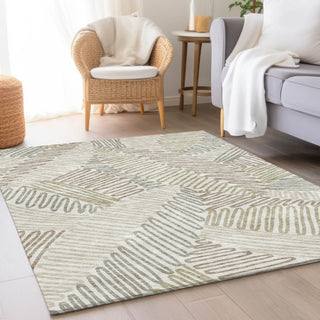 Piper Looms Mayfield Floral AMF904 Ivory Machine Washable Area Rug Lifestyle Image Feature