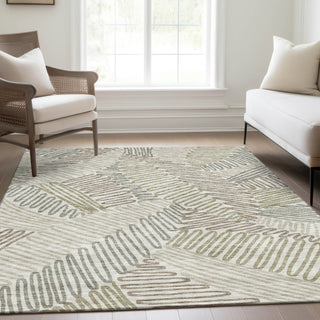 Piper Looms Mayfield Floral AMF904 Ivory Machine Washable Area Rug Lifestyle Image Feature