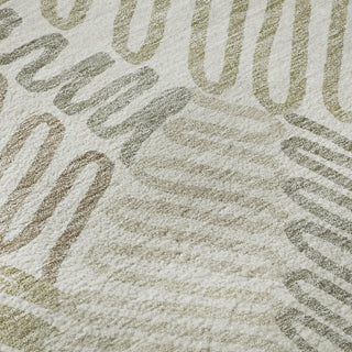 Piper Looms Mayfield Floral AMF904 Ivory Machine Washable Area Rug Swatch Image