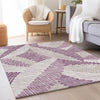 Piper Looms Mayfield Floral AMF904 Lavender Machine Washable Area Rug Lifestyle Image Feature