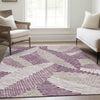 Piper Looms Mayfield Floral AMF904 Lavender Machine Washable Area Rug Lifestyle Image Feature
