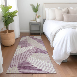 Piper Looms Mayfield Floral AMF904 Lavender Machine Washable Area Rug Runner Lifestyle Image Feature