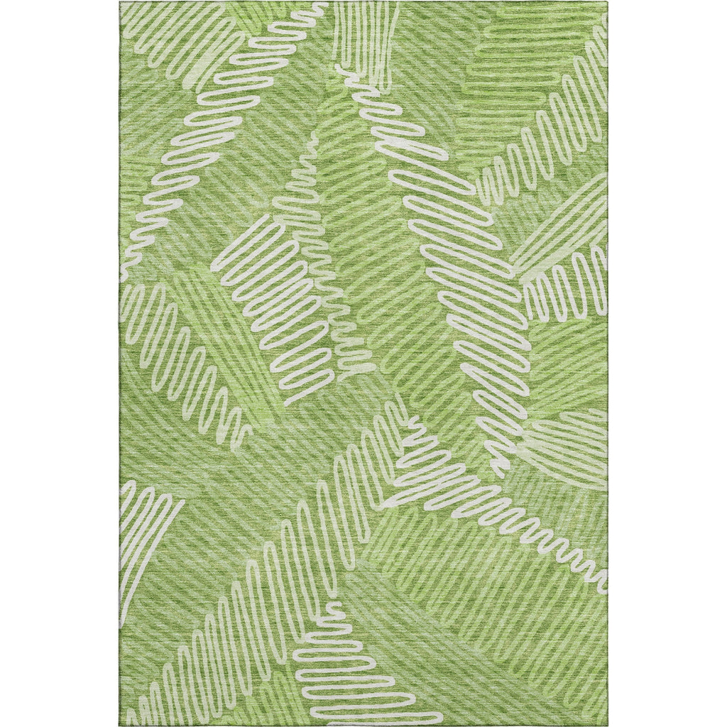 Piper Looms Mayfield Floral AMF904 Lime Machine Washable Area Rug main image