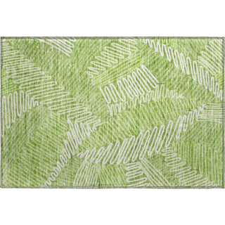 Piper Looms Mayfield Floral AMF904 Lime Machine Washable Area Rug Scatter Main Image