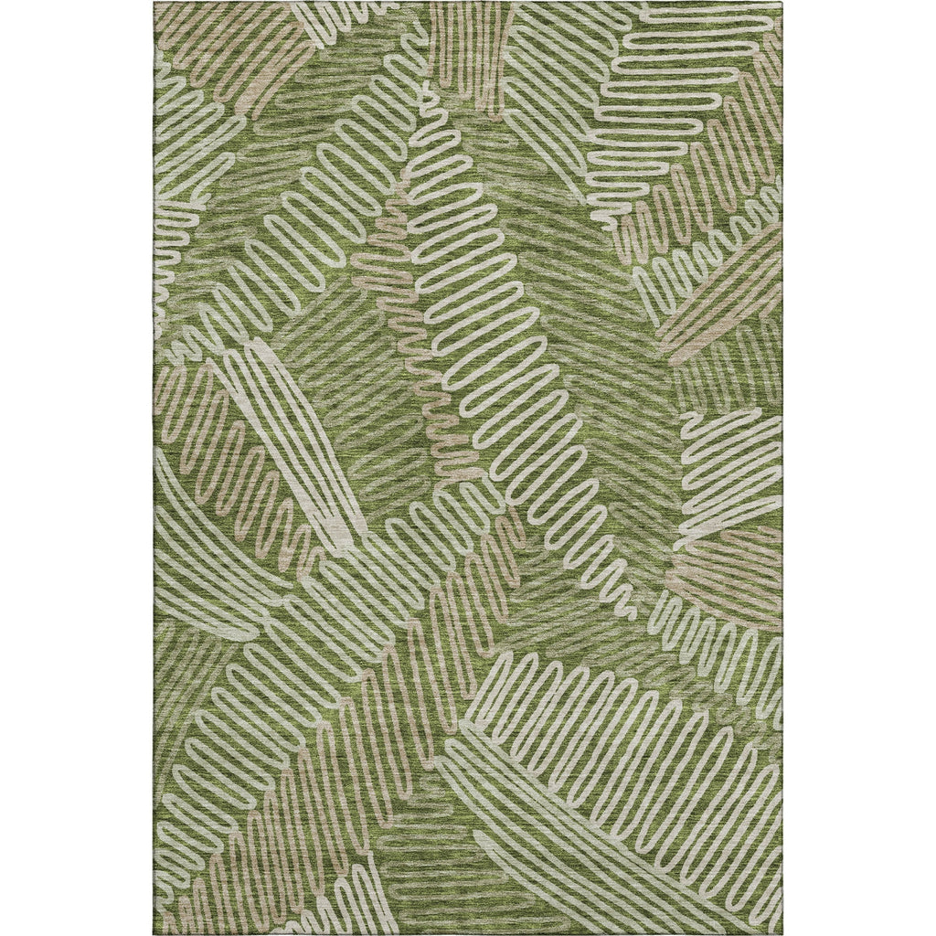 Piper Looms Mayfield Floral AMF904 Olive Machine Washable Area Rug main image