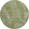 Piper Looms Mayfield Floral AMF904 Olive Machine Washable Area Rug Round Main Image
