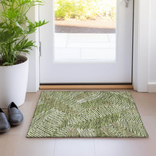 Piper Looms Mayfield Floral AMF904 Olive Machine Washable Area Rug Scatter Lifestyle Image Feature