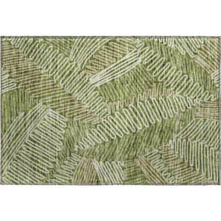Piper Looms Mayfield Floral AMF904 Olive Machine Washable Area Rug Scatter Main Image