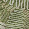 Piper Looms Mayfield Floral AMF904 Olive Machine Washable Area Rug Swatch Image