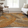 Piper Looms Mayfield Floral AMF904 Paprika Machine Washable Area Rug Lifestyle Image Feature