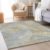 Piper Looms Mayfield Floral AMF904 Taupe Machine Washable Area Rug Lifestyle Image Feature