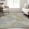 Piper Looms Mayfield Floral AMF904 Taupe Machine Washable Area Rug Lifestyle Image Feature