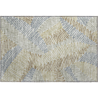 Piper Looms Mayfield Floral AMF904 Taupe Machine Washable Area Rug Scatter Main Image