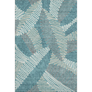 Piper Looms Mayfield Floral AMF904 Teal Machine Washable Area Rug main image