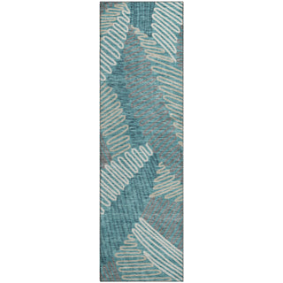 Piper Looms Mayfield Floral AMF904 Teal Machine Washable Area Rug Runner Main Image