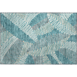 Piper Looms Mayfield Floral AMF904 Teal Machine Washable Area Rug Scatter Main Image
