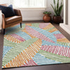 Piper Looms Mayfield Floral AMF904 White Machine Washable Area Rug Lifestyle Image Feature