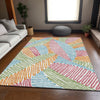 Piper Looms Mayfield Floral AMF904 White Machine Washable Area Rug Lifestyle Image Feature