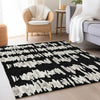Piper Looms Mayfield Stripes AMF905 Black Machine Washable Area Rug Lifestyle Image Feature