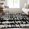 Piper Looms Mayfield Stripes AMF905 Black Machine Washable Area Rug Lifestyle Image Feature