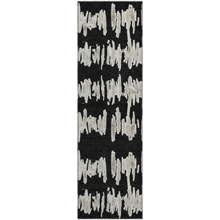 Piper Looms Mayfield Stripes AMF905 Black Machine Washable Area Rug Runner Main Image