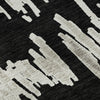 Piper Looms Mayfield Stripes AMF905 Black Machine Washable Area Rug Swatch Image