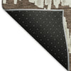 Piper Looms Mayfield Stripes AMF905 Brown Machine Washable Area Rug Backing Image