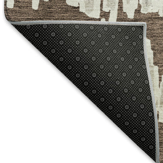 Piper Looms Mayfield Stripes AMF905 Brown Machine Washable Area Rug Backing Image