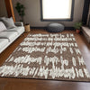 Piper Looms Mayfield Stripes AMF905 Brown Machine Washable Area Rug Lifestyle Image Feature