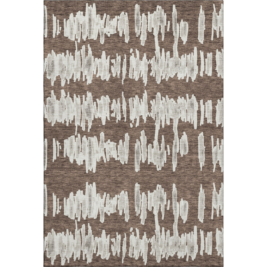 Piper Looms Mayfield Stripes AMF905 Brown Machine Washable Area Rug main image