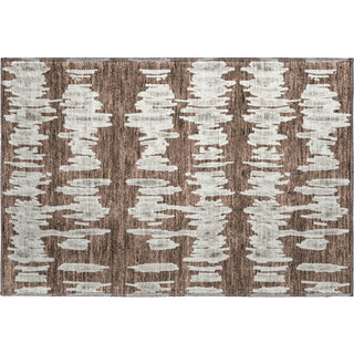 Piper Looms Mayfield Stripes AMF905 Brown Machine Washable Area Rug Scatter Main Image