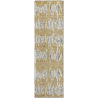 Piper Looms Mayfield Stripes AMF905 Gold Machine Washable Area Rug Runner Main Image