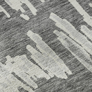 Piper Looms Mayfield Stripes AMF905 Gray Machine Washable Area Rug Swatch Image