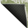 Piper Looms Mayfield Stripes AMF905 Green Machine Washable Area Rug Backing Image