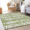 Piper Looms Mayfield Stripes AMF905 Green Machine Washable Area Rug Lifestyle Image Feature