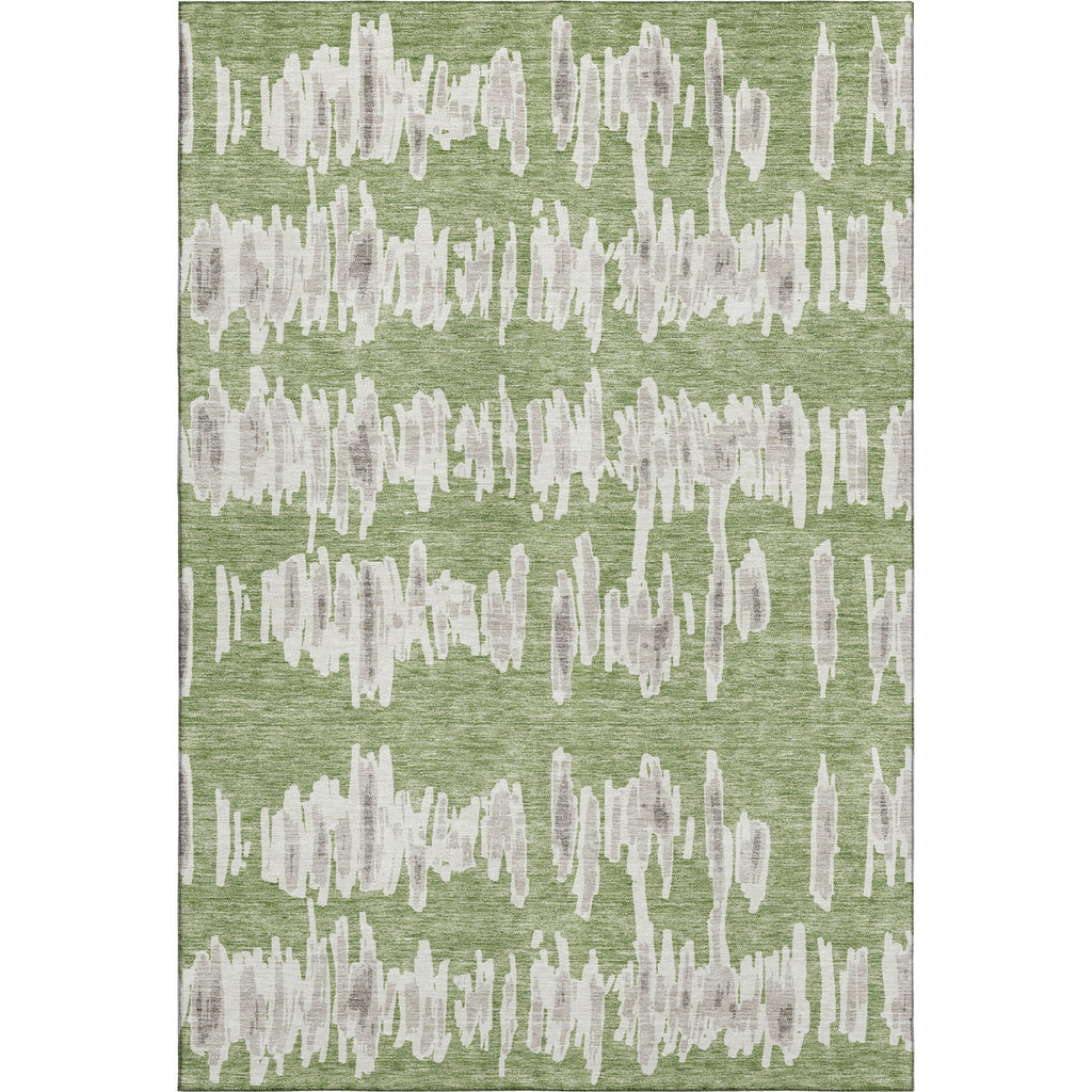 Piper Looms Mayfield Stripes AMF905 Green Machine Washable Area Rug main image