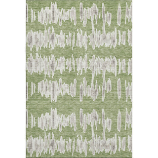 Piper Looms Mayfield Stripes AMF905 Green Machine Washable Area Rug main image