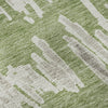 Piper Looms Mayfield Stripes AMF905 Green Machine Washable Area Rug Swatch Image