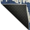 Piper Looms Mayfield Stripes AMF905 Navy Machine Washable Area Rug Backing Image