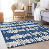 Piper Looms Mayfield Stripes AMF905 Navy Machine Washable Area Rug Lifestyle Image Feature