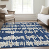 Piper Looms Mayfield Stripes AMF905 Navy Machine Washable Area Rug Lifestyle Image Feature